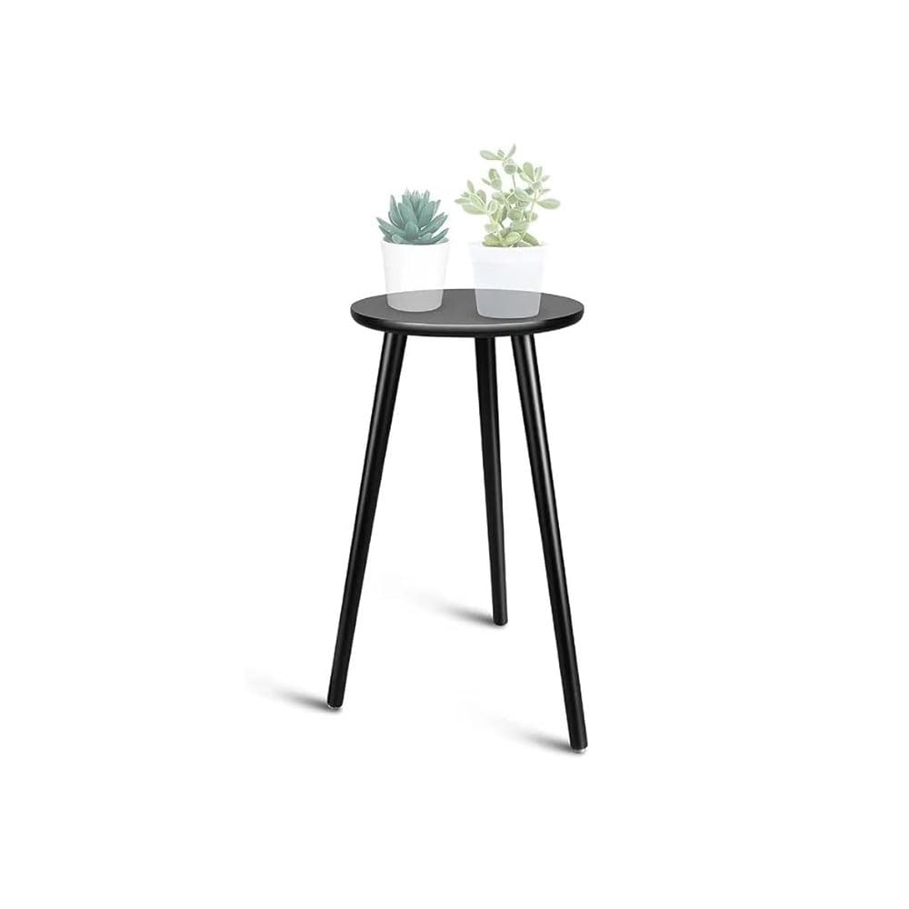 Side Table Modern Home Decor Coffee Tea End Table Home Decor Beautiful Small Side Table, End Table for Living Room | Round Tea Table Coffee Table Plant for Balcony Bedroom (Grey)