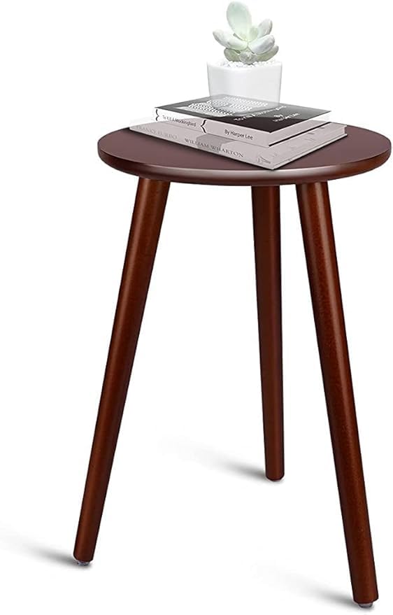Side Table Modern Home Decor Coffee Tea End Table Home Decor Beautiful Small Side Table, End Table for Living Room | Round Tea Table Coffee Table Plant for Balcony Bedroom (Grey)