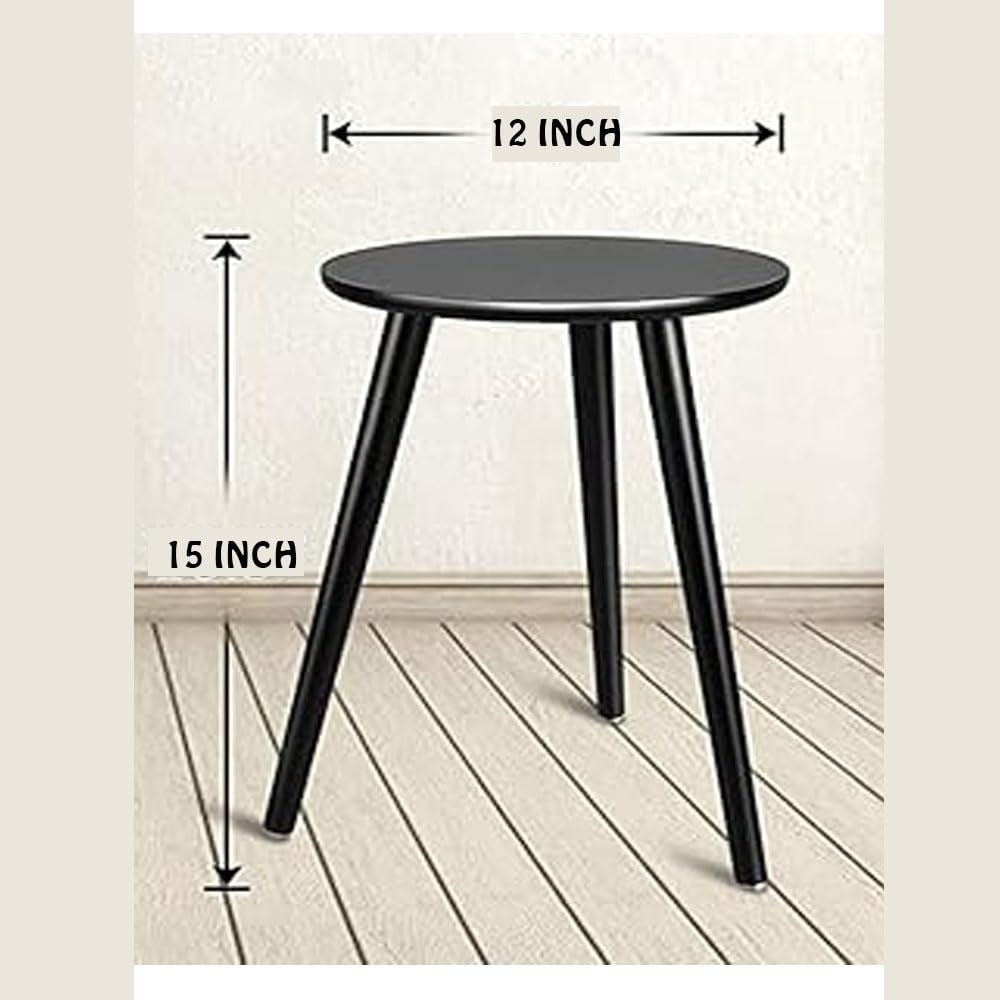 Side Table Modern Home Decor Coffee Tea End Table Home Decor Beautiful Small Side Table, End Table for Living Room | Round Tea Table Coffee Table Plant for Balcony Bedroom (Grey)