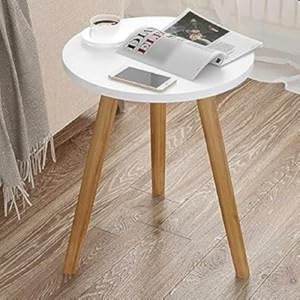 Side Table Modern Home Decor Coffee Tea End Table Home Decor Beautiful Small Side Table, End Table for Living Room | Round Tea Table Coffee Table Plant for Balcony Bedroom (Grey)
