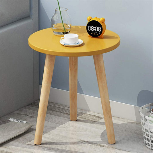 Side Table Modern Home Decor Coffee Tea End Table Home Decor Beautiful Small Side Table, End Table for Living Room | Round Tea Table Coffee Table Plant for Balcony Bedroom (Grey)